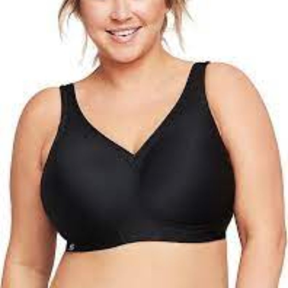 Glamorise Women's Full Figure MagicLift Plus Size Seamless Wirefree Back Bra